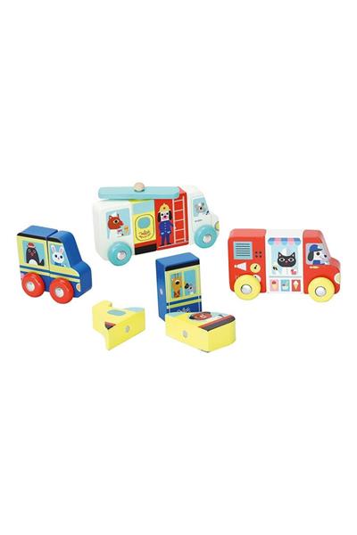 Vilac - Mıknatıslı araçlar - Meslekler Çok Renkli