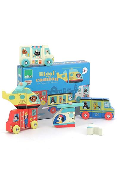 Vilac - Mıknatıslı araçlar - Meslekler Çok Renkli