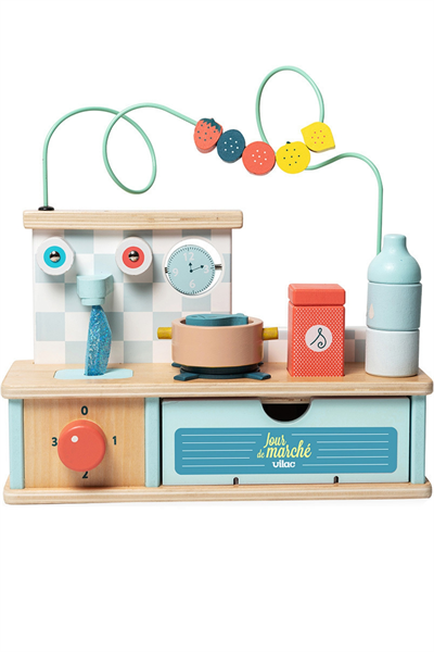 Vilac - Multi-activity Early-learning Kitchen - Aktiviteli Erken Öğrenme Mutfağı Çok Renkli