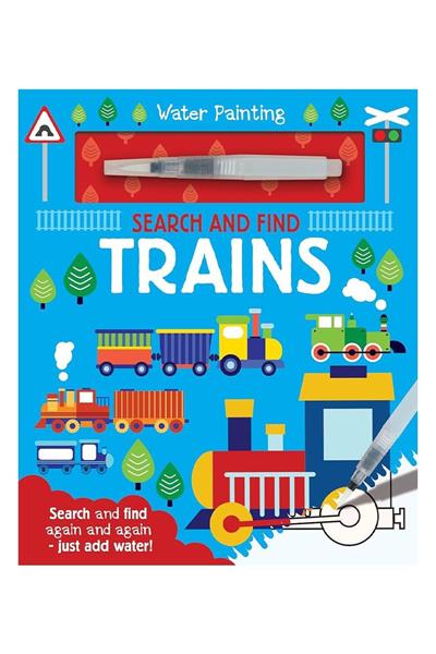 Water Painting - Search and Find Trains Çok Renkli