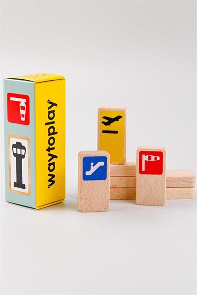 Waytoplay - Roadblocks Set Airport Signs Çok Renkli