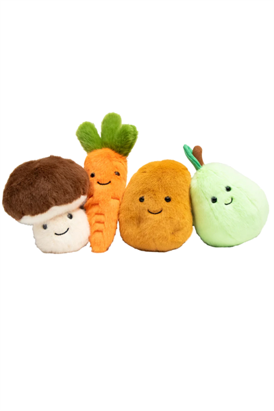 Wild&Soft / Garden Friends Havuç, Peluş Oyuncak Çok Renkli