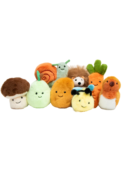 Wild&Soft / Garden Friends Kuş, Peluş Oyuncak Çok Renkli
