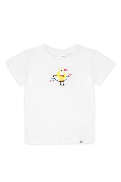 Beetlebeez / Wings and Waves T-Shirt Kısa Kollu Nakışlı Çocuk T-Shirt Beyaz