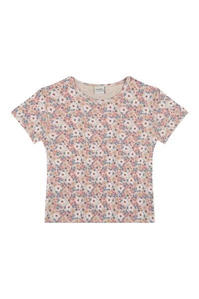 Yaz Buketi Kısa Kollu Pijama Takımı Pembe