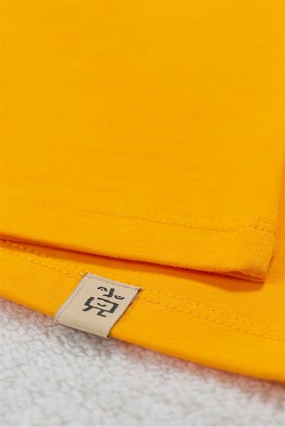 Yellow Scateboarder Fish Kısa Kollu Çocuk T-Shirt Sarı