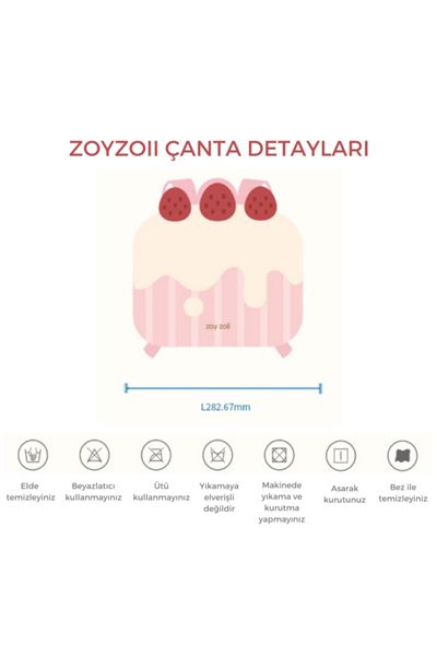 Zoyzoii Delicious Serisi Sırt Çantası / Cream Cake Çok Renkli