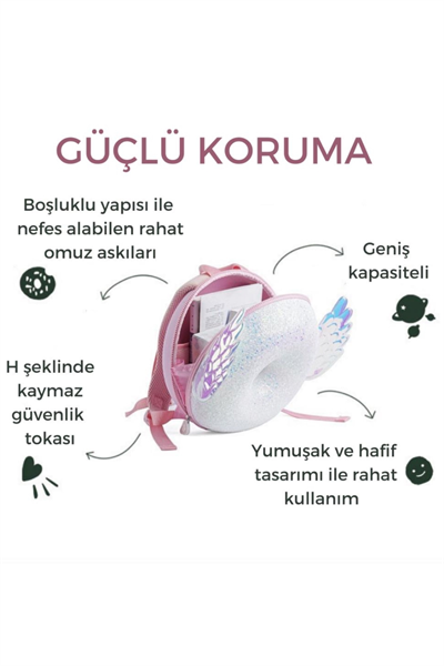 Zoyzoii Donut Serisi Sırt Çantası / Shiny Angel Çok Renkli