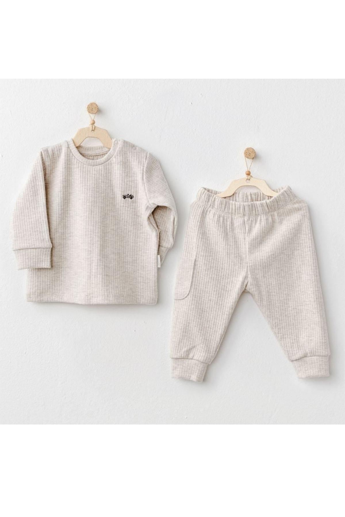 Andywawa /BEBEK TAKIM 2 PCS SET BASIC Bej
