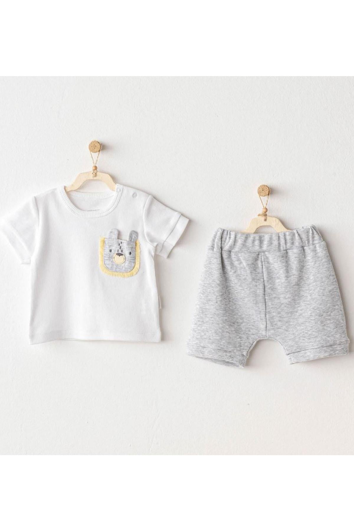 ANDYWAWA / BEBEK TAKIM 2 PCS SET LITTLE KING GREY