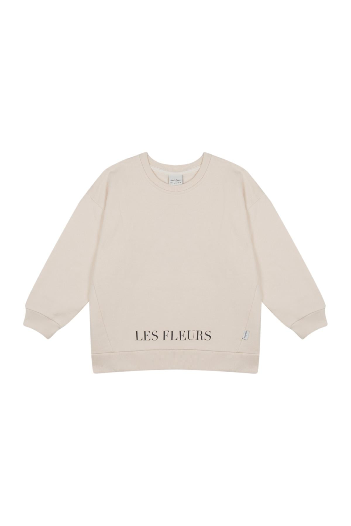 Antebies / ‘’Les Fleurs’’ Sweatshirt Krem