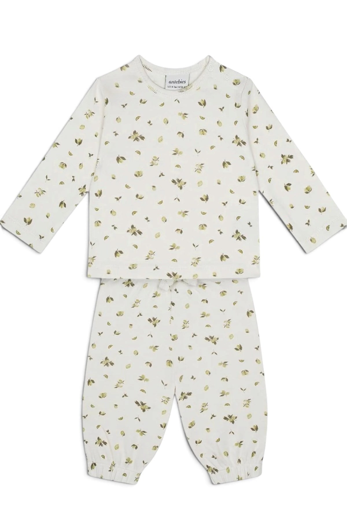 Antebies / Lime Uzun Kollu Tshirt Pantolon Set Krem