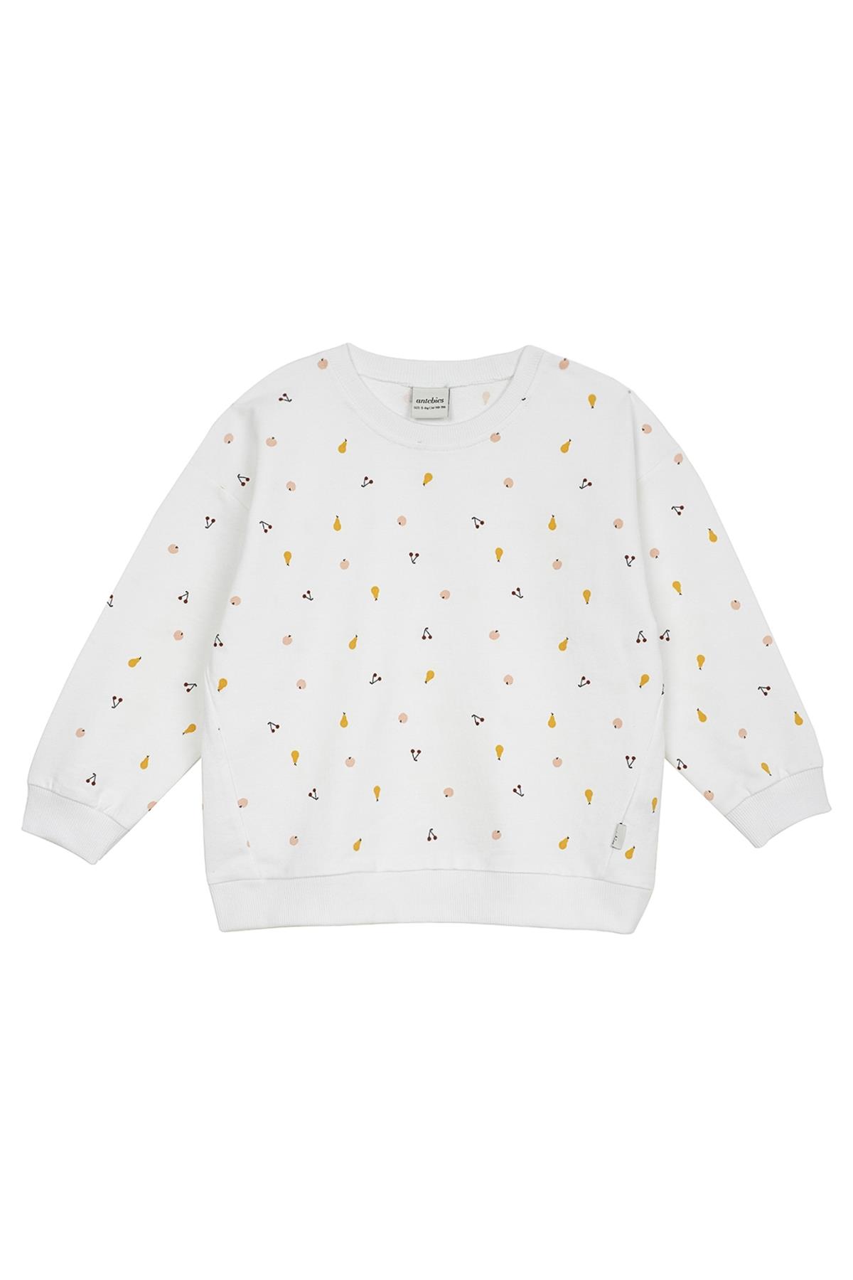 Antebies / Meyve Salatası Sweatshirt Beyaz