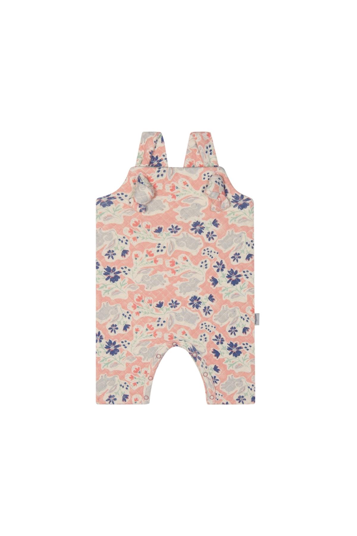 Antebies / Neşeli Fil Kapitone Salopet Pembe