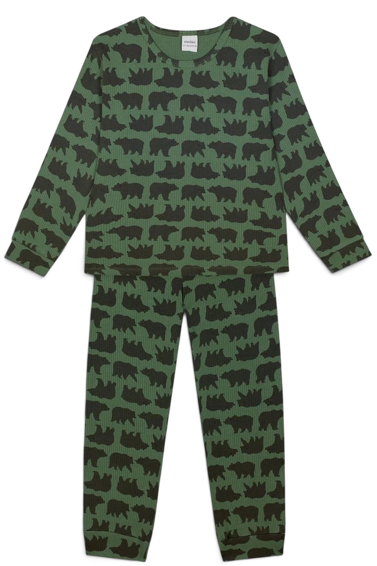 Antebies / Orman Ayıları Uzun Kollu Pijama Takım Yeşil