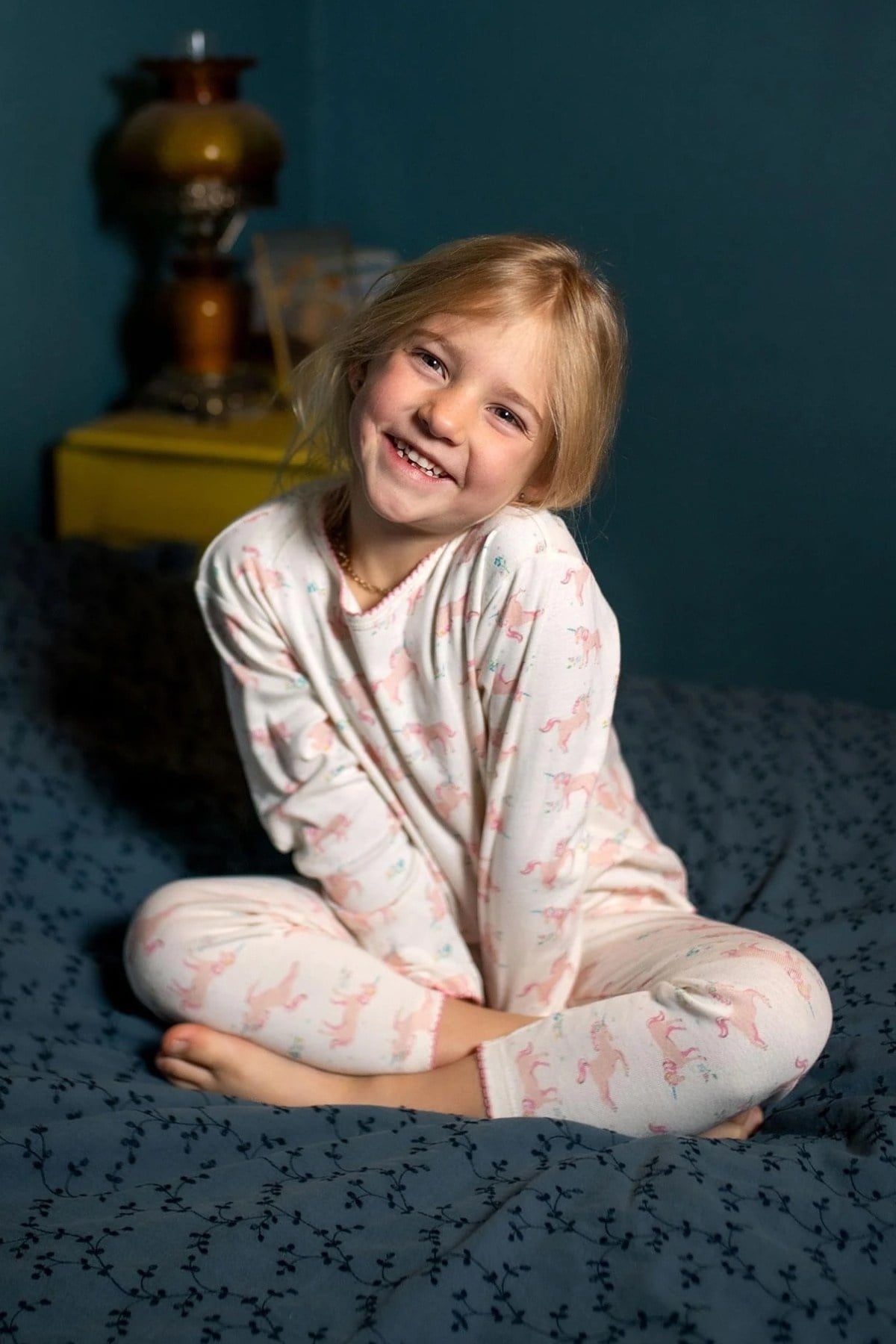 Antebies / Unicorn Masalı Uzun Kollu Taytlı Pijama Takımı Pembe