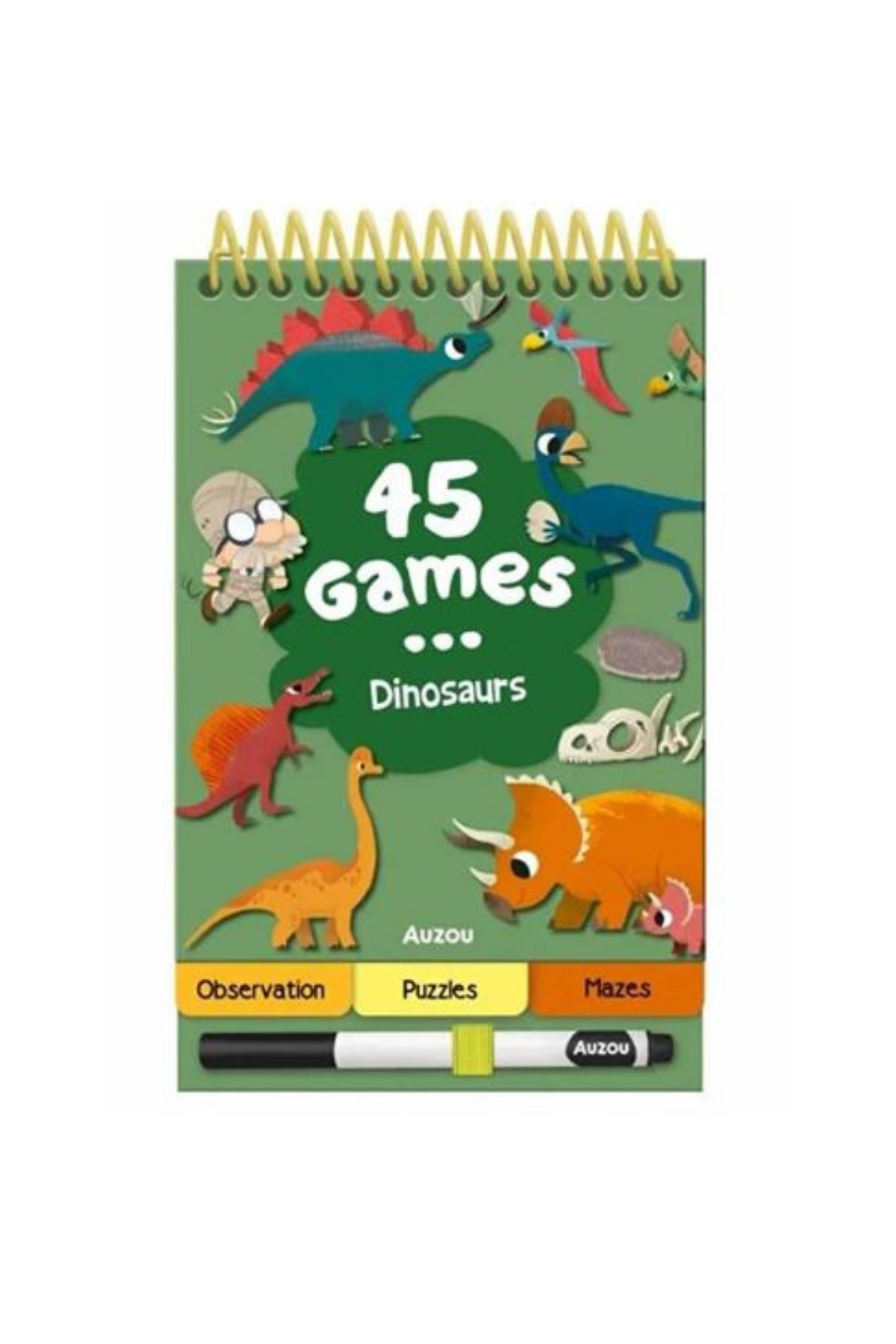 Auzou / 45 Games - Dinosaurs Çok Renkli