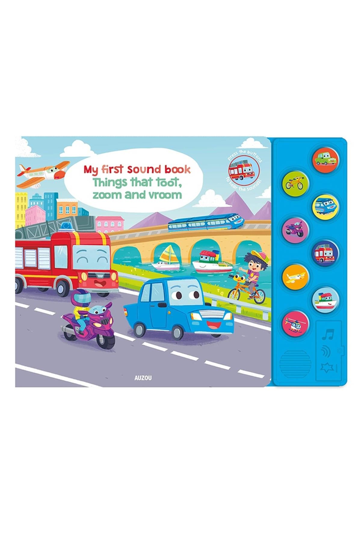 Auzou / My First Sound Book: Toot Zoom Çok Renkli