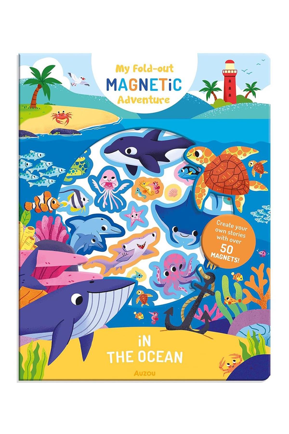 Auzou / My Fold-Out Magnetic Adventure - In The Ocean Çok Renkli