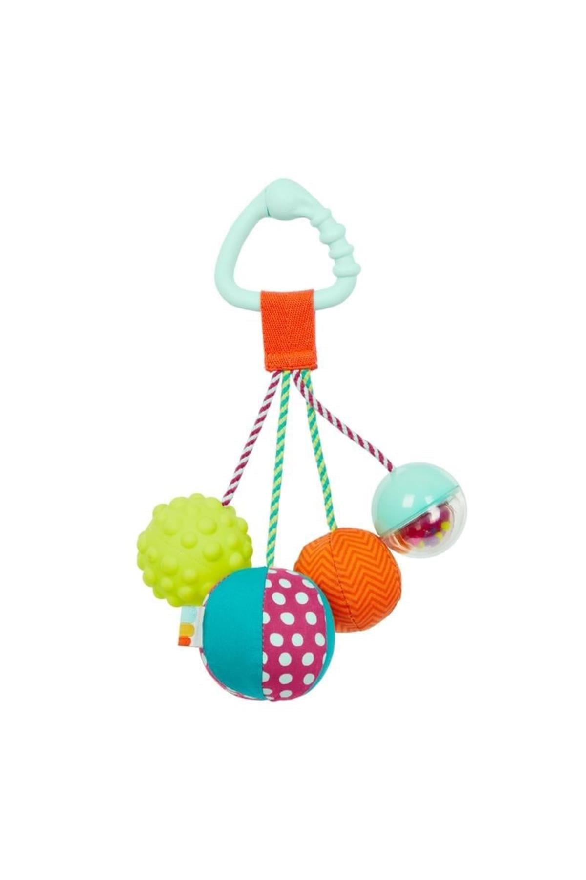 B.Toys Çıngıraklı Toplar - Sarı Çok Renkli