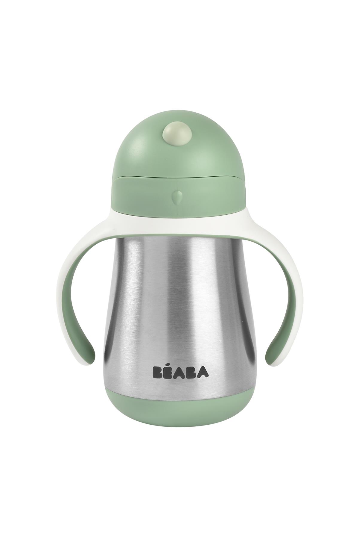 Beaba / 250 ml Çelik Pipetli Suluk Yeşil