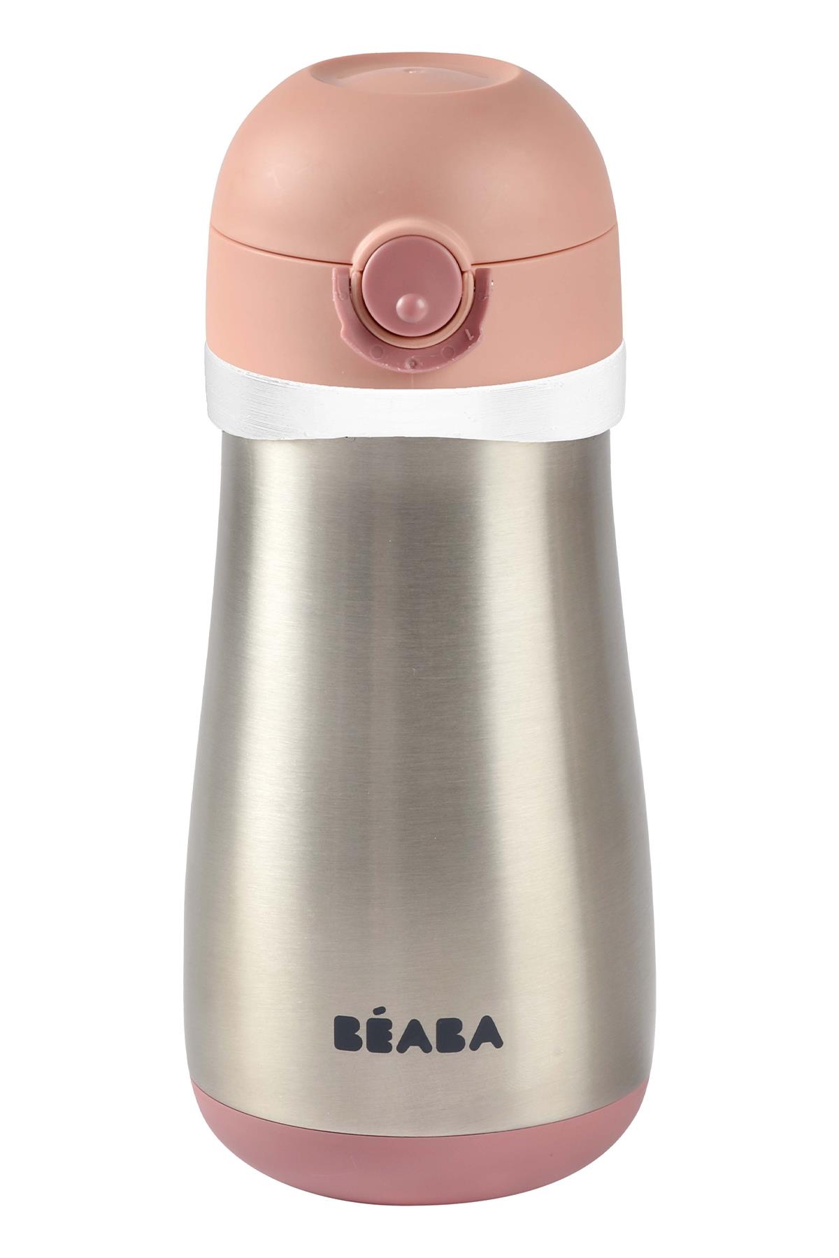 Beaba / Paslanmaz Çelik Suluk 350 ml Pink