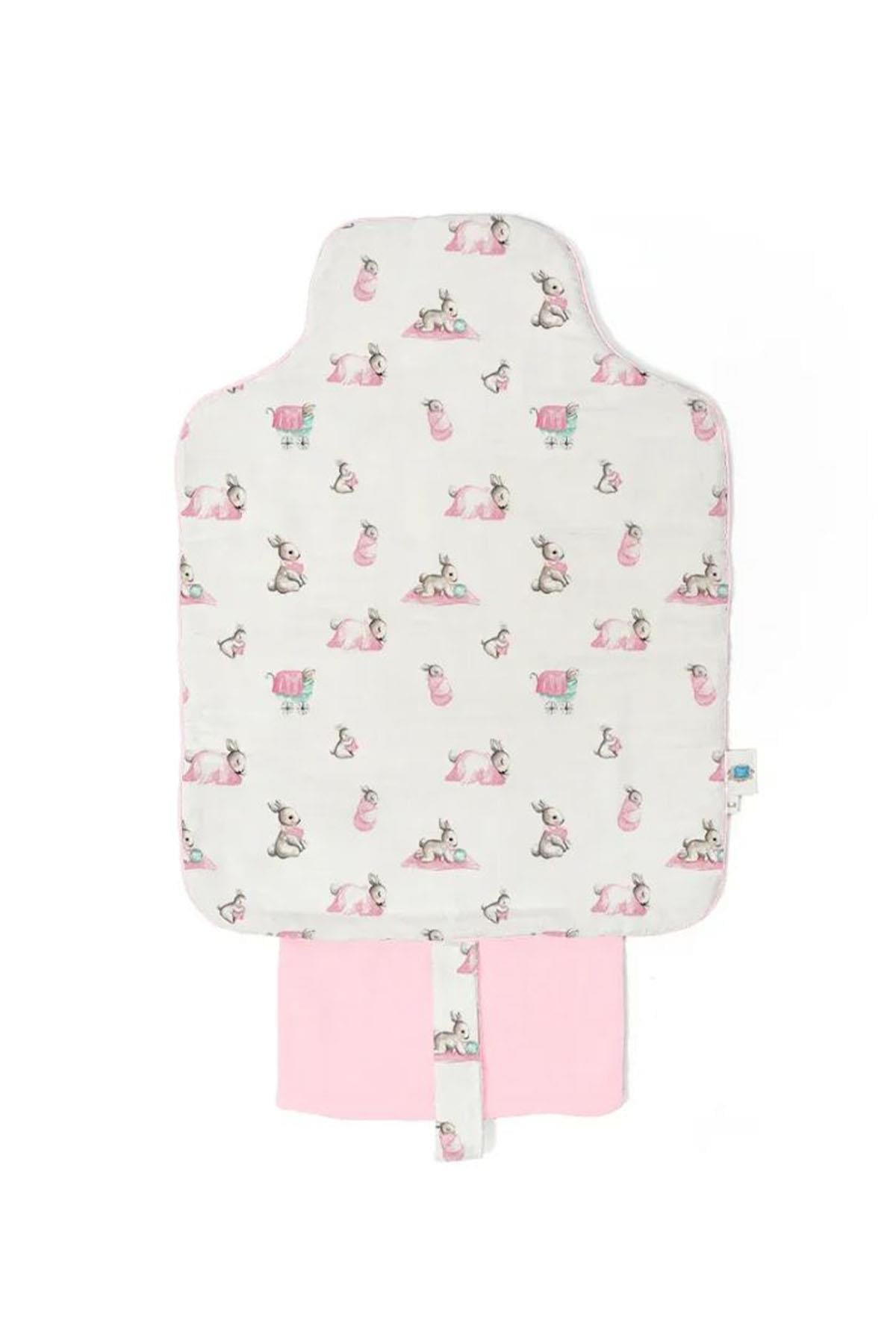 Bebe Lapin Rose - Müslin Bebek Pratik Alt Açma Matı Çok Renkli