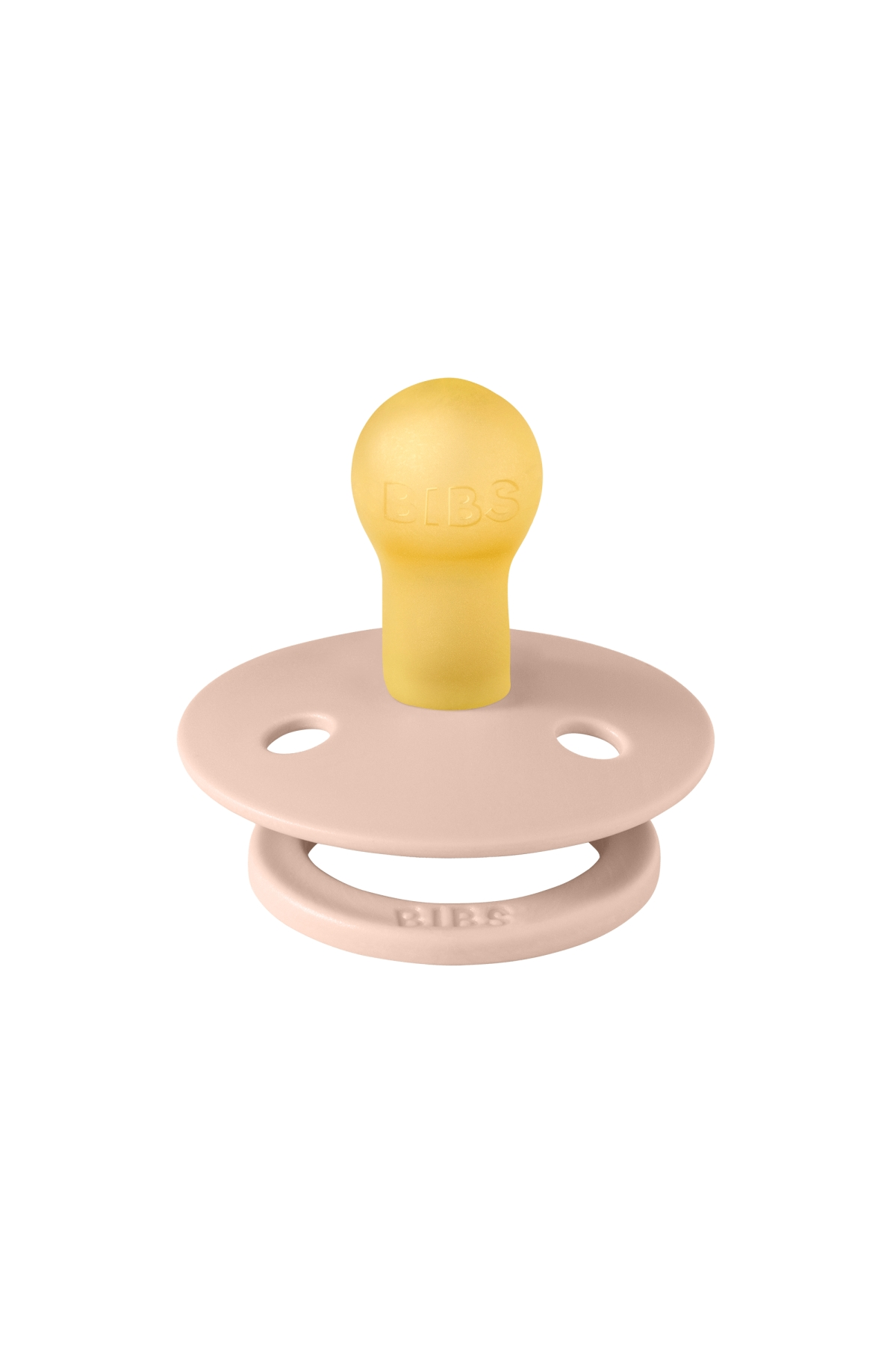 Bibs - Tek Renk / Latex Emzik Blush