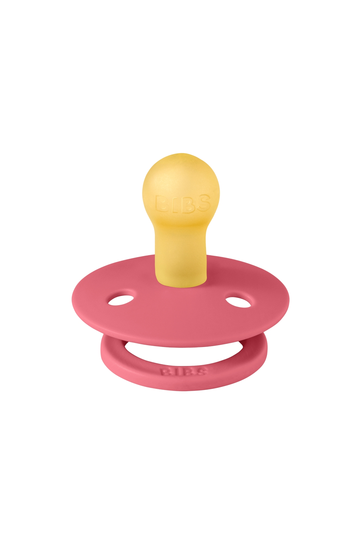 Bibs - Tek Renk / Latex Emzik Coral