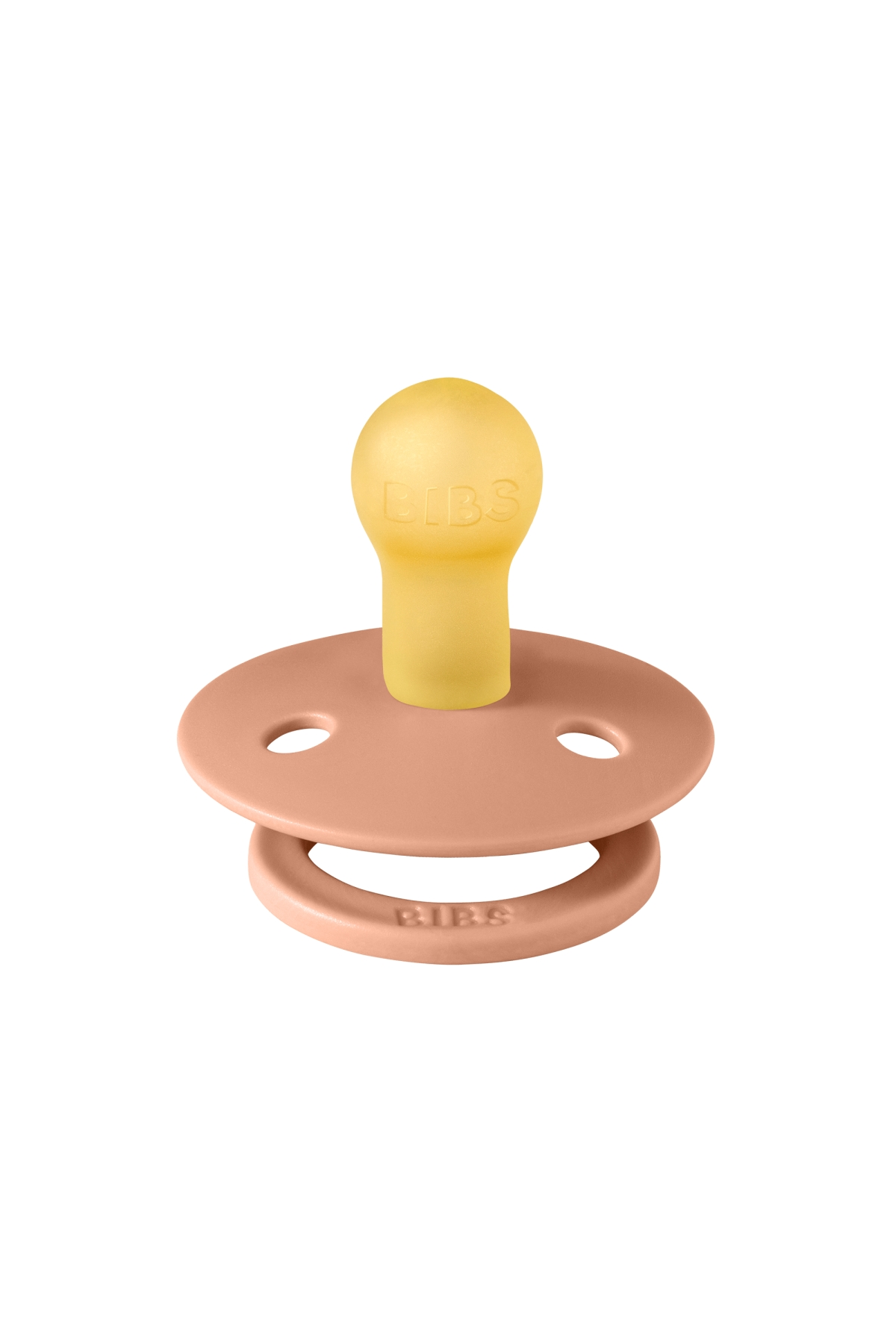 Bibs - Tek Renk / Latex Emzik Peach