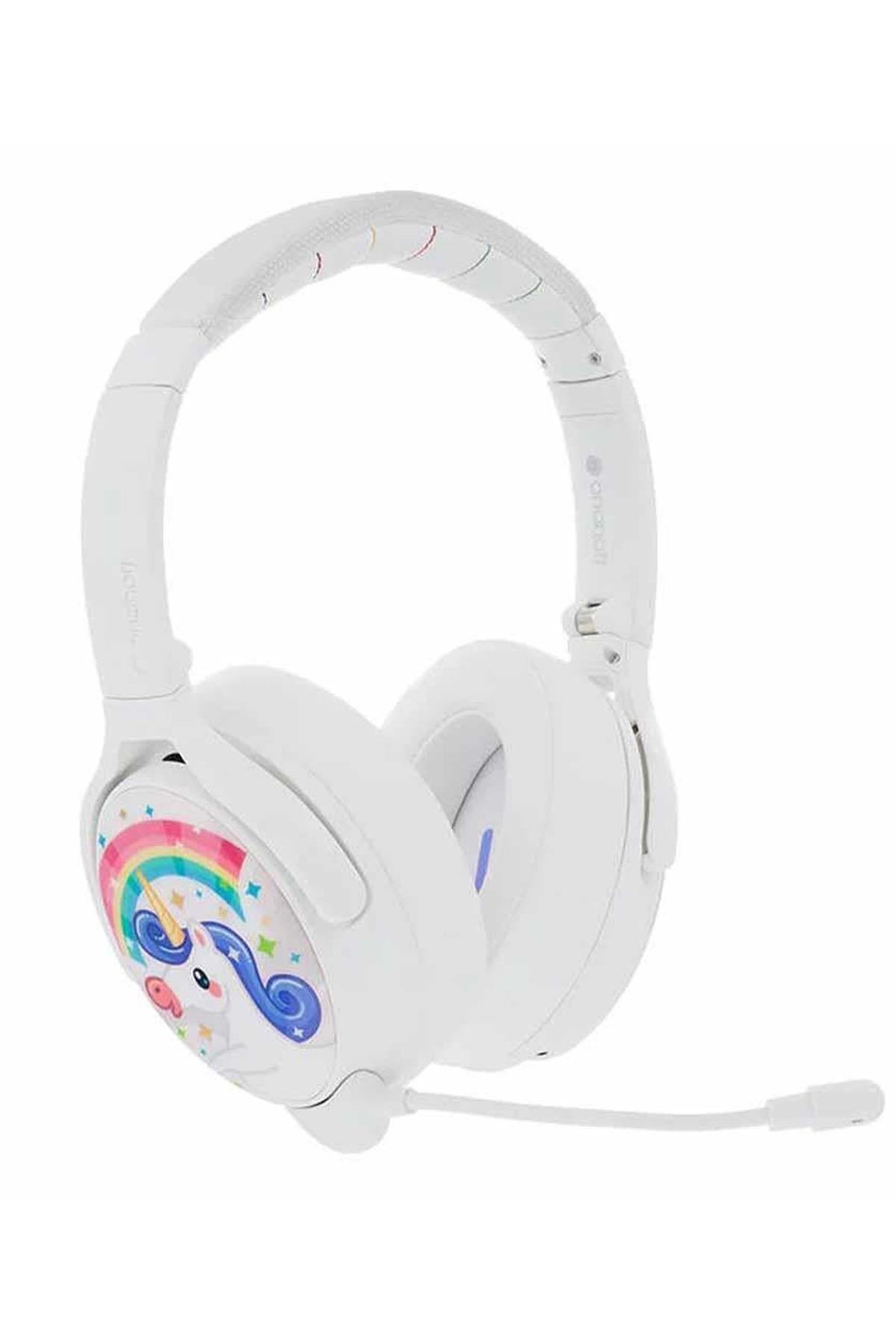 Buddyphones Cosmos Plus - Çocuklar İçin Kulak Üstü Kulaklık -Bluetooth - Beyaz Çok Renkli