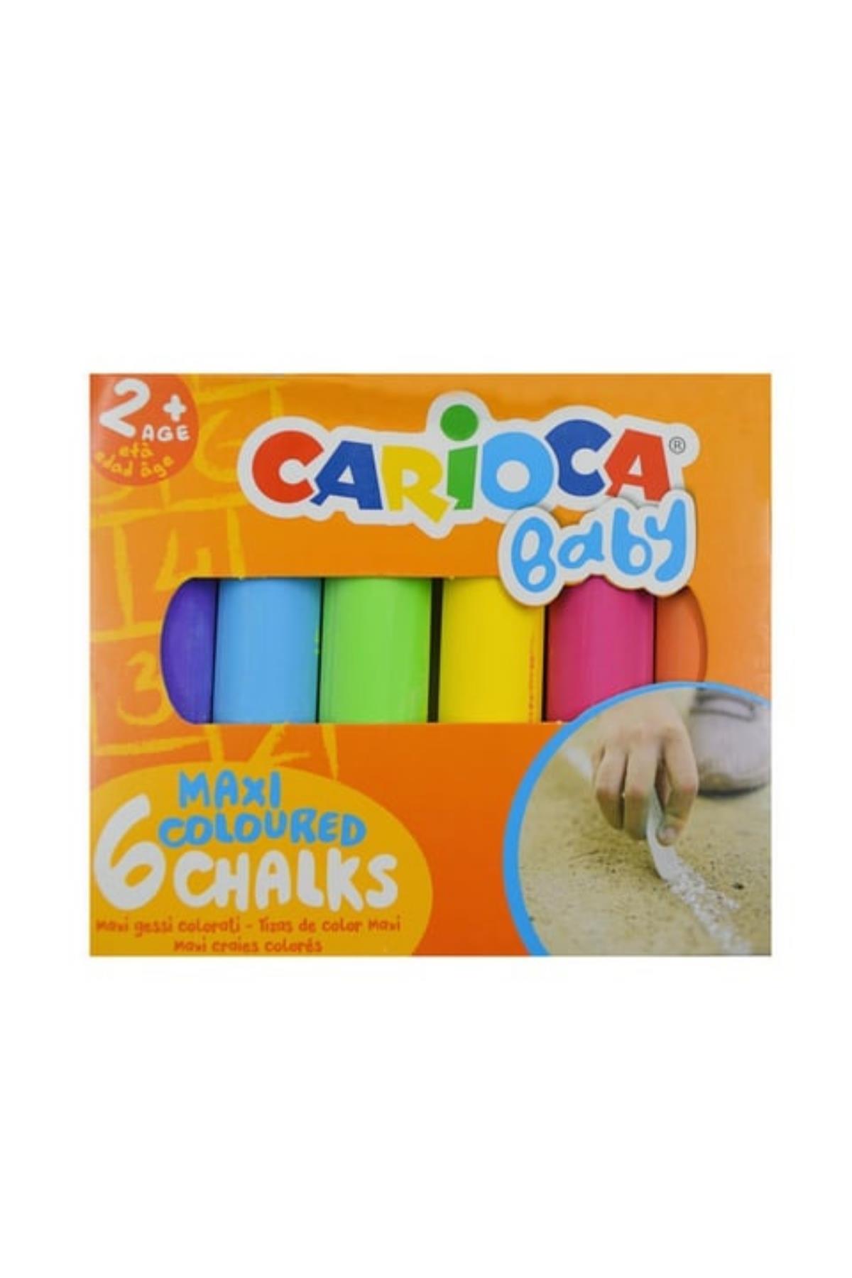 Carioca / BEBEK JUMBO RENKLİ TEBEŞİR 6 RENK 6'LI 2+ YAŞ Çok Renkli