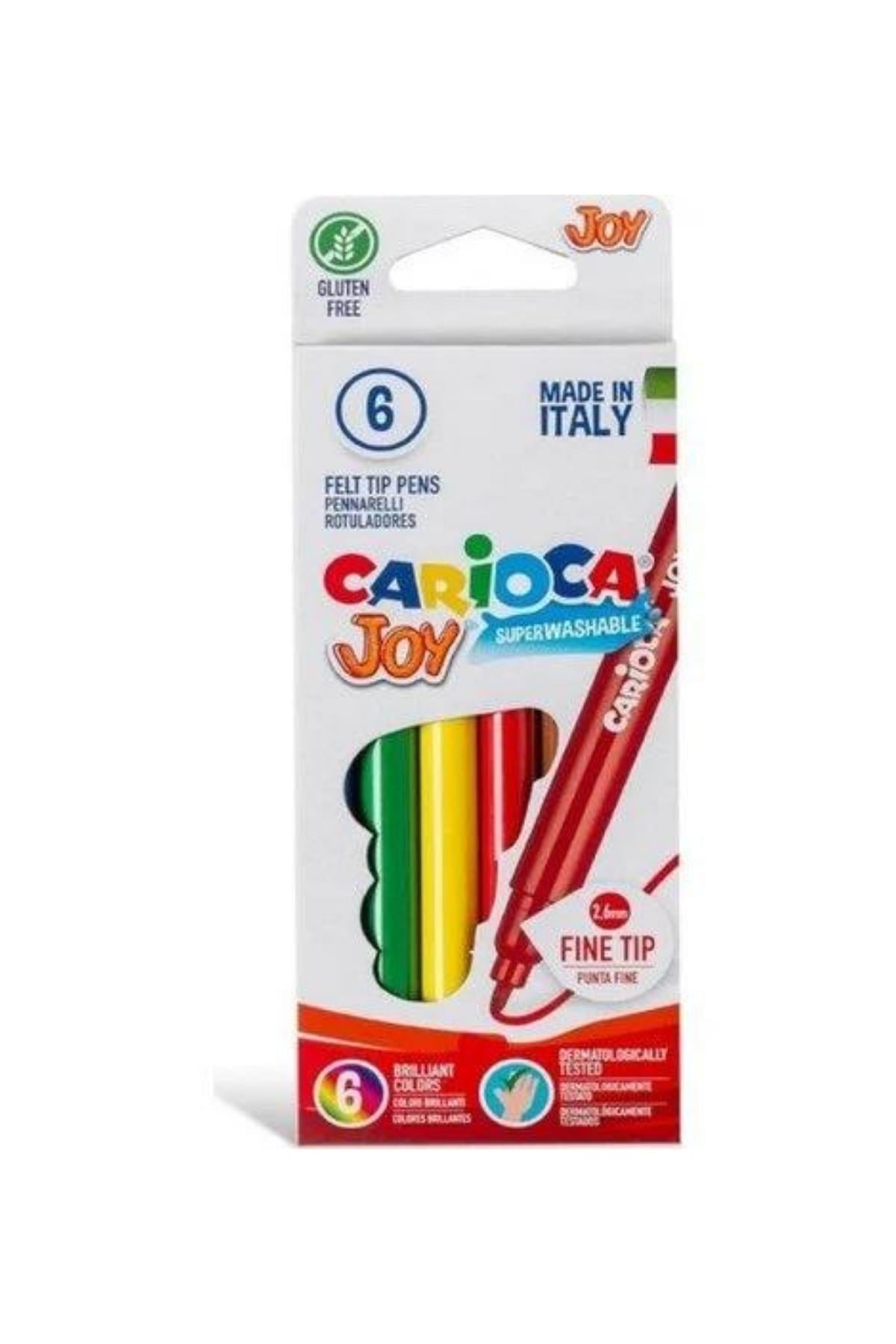 Carioca / JOY SÜPER YIKANABİLİR KEÇELİ BOYA KALEMİ 6'LI Çok Renkli