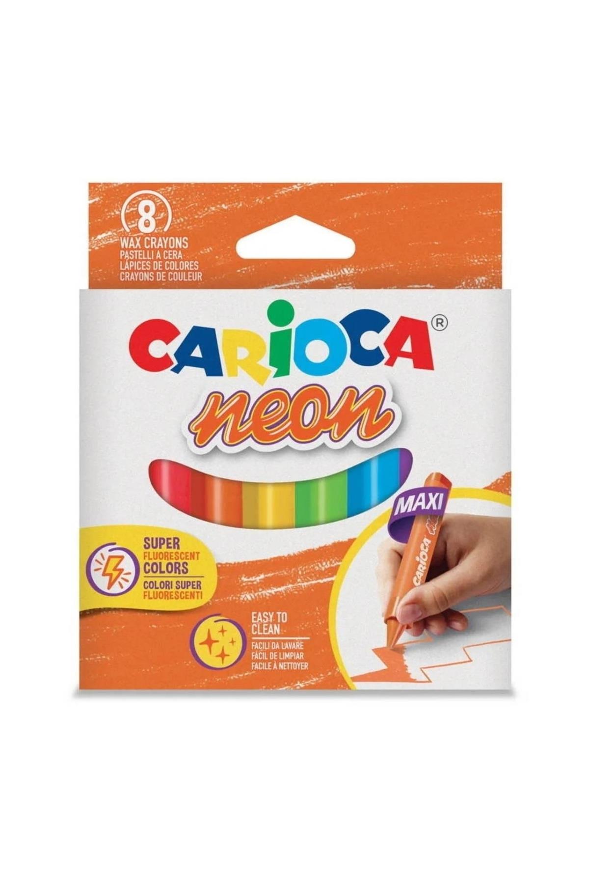 Carioca / PASTEL BOYA KALEMİ FOSFORLU 8'Lİ Çok Renkli