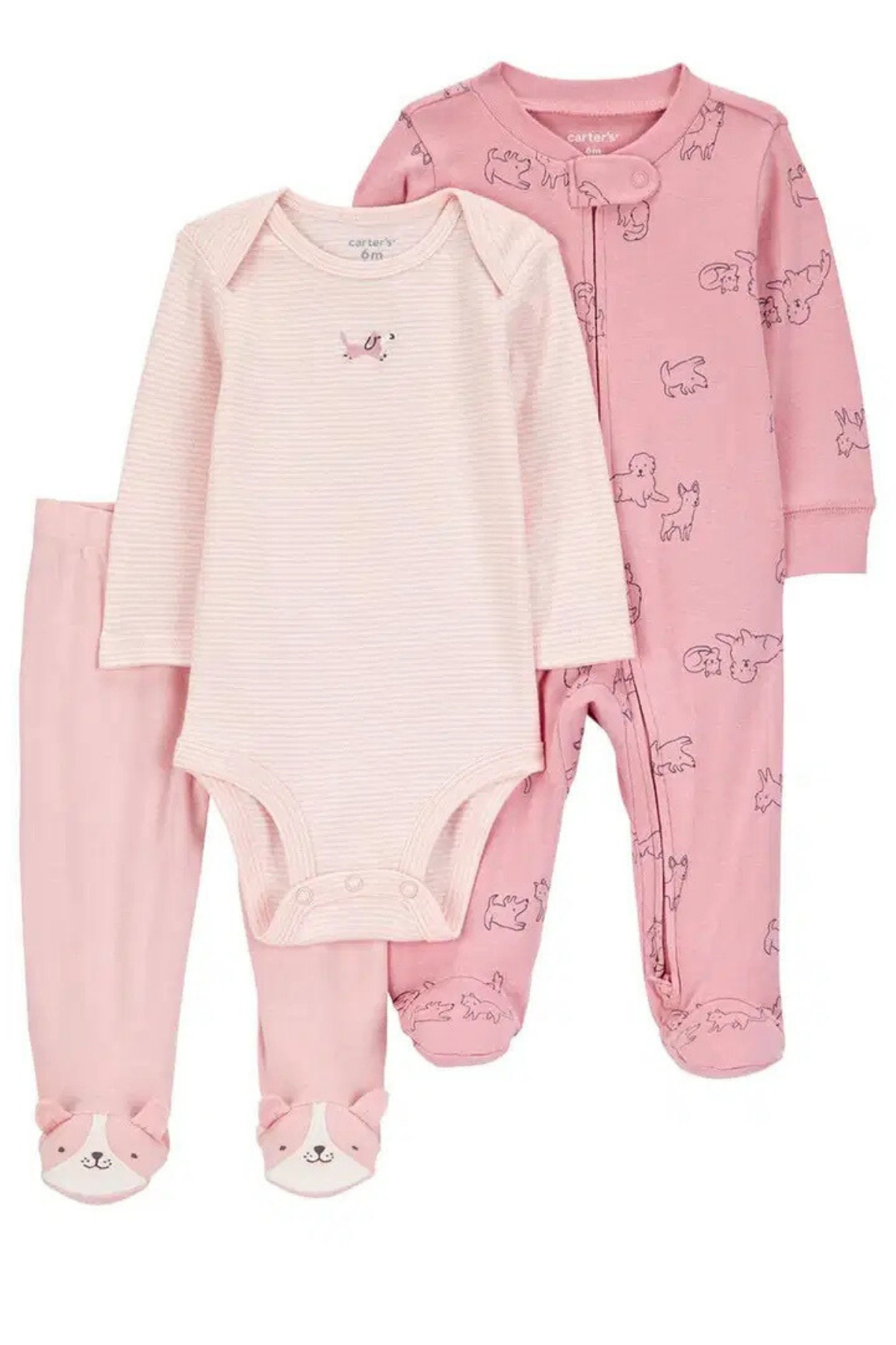 CARTER'S / Layette Kız Bebek Tulumlu Set Pembe