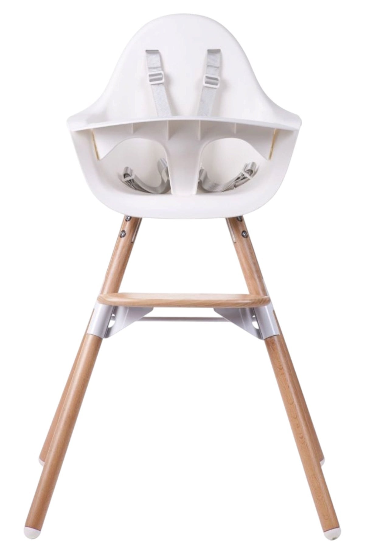 Child Home / Evolu 2 Mama Sandalyesi, Beyaz Naturel/Beyaz Tepsi) Std