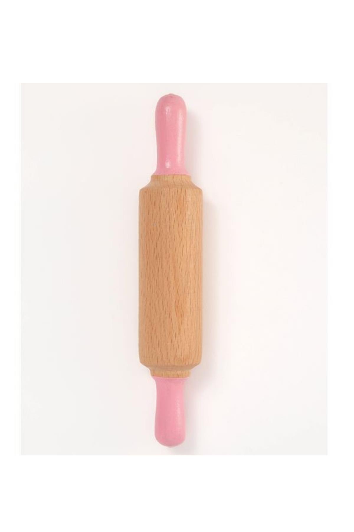 Childgen / Doğal Ahşap Merdane P.Pembe