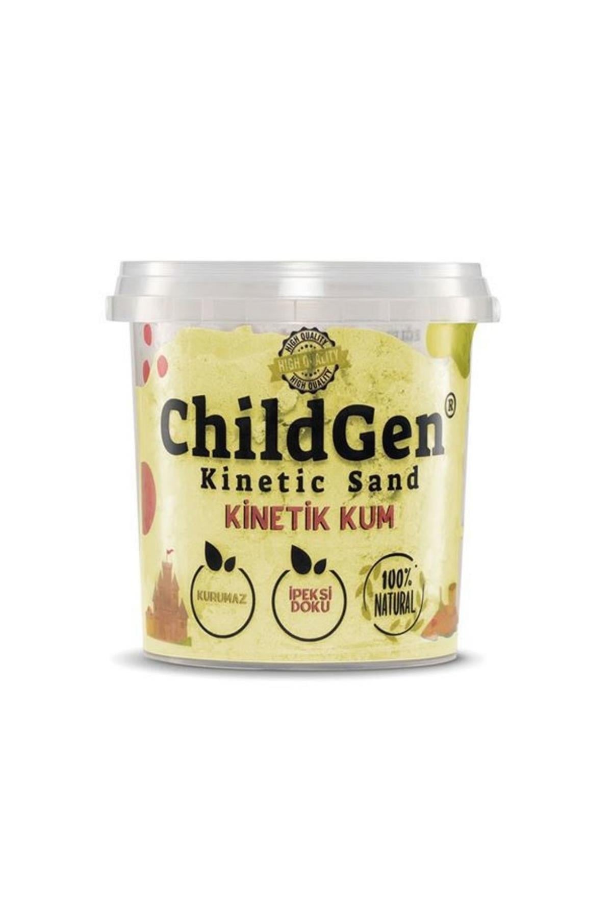 Childgen / Kinetik kum 500 gram Sarı