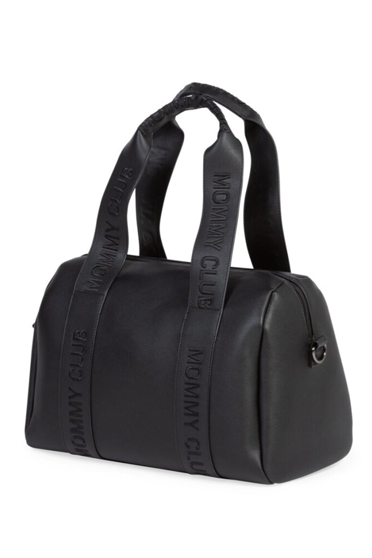 Childhome  / Mommy  Club Bag, Vegan Deri Siyah Siyah
