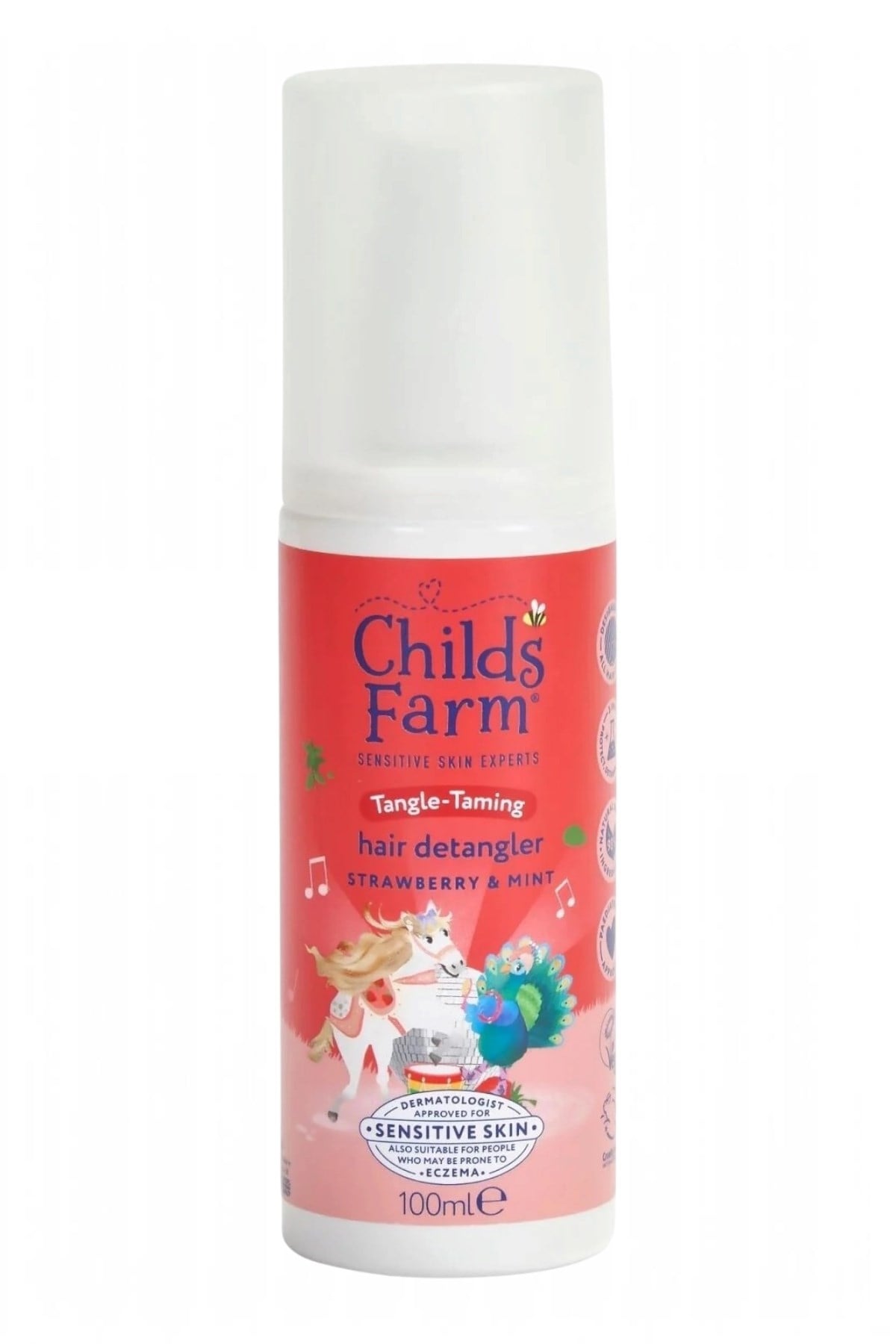 Childs Farm Çilek ve Organik Nane Özlü Kolay Tarama Çocuk Saç Spreyi Renksiz