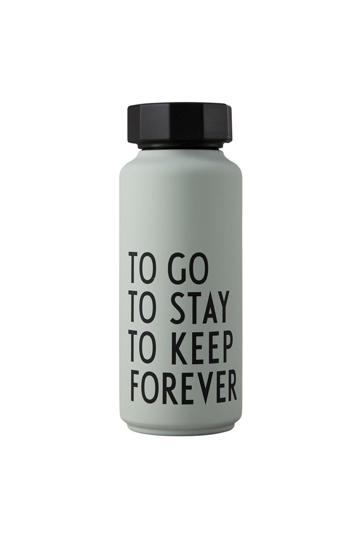 DESIGN LETTERS/ÇELİK TERMOS ŞİŞE 500 ml GREY