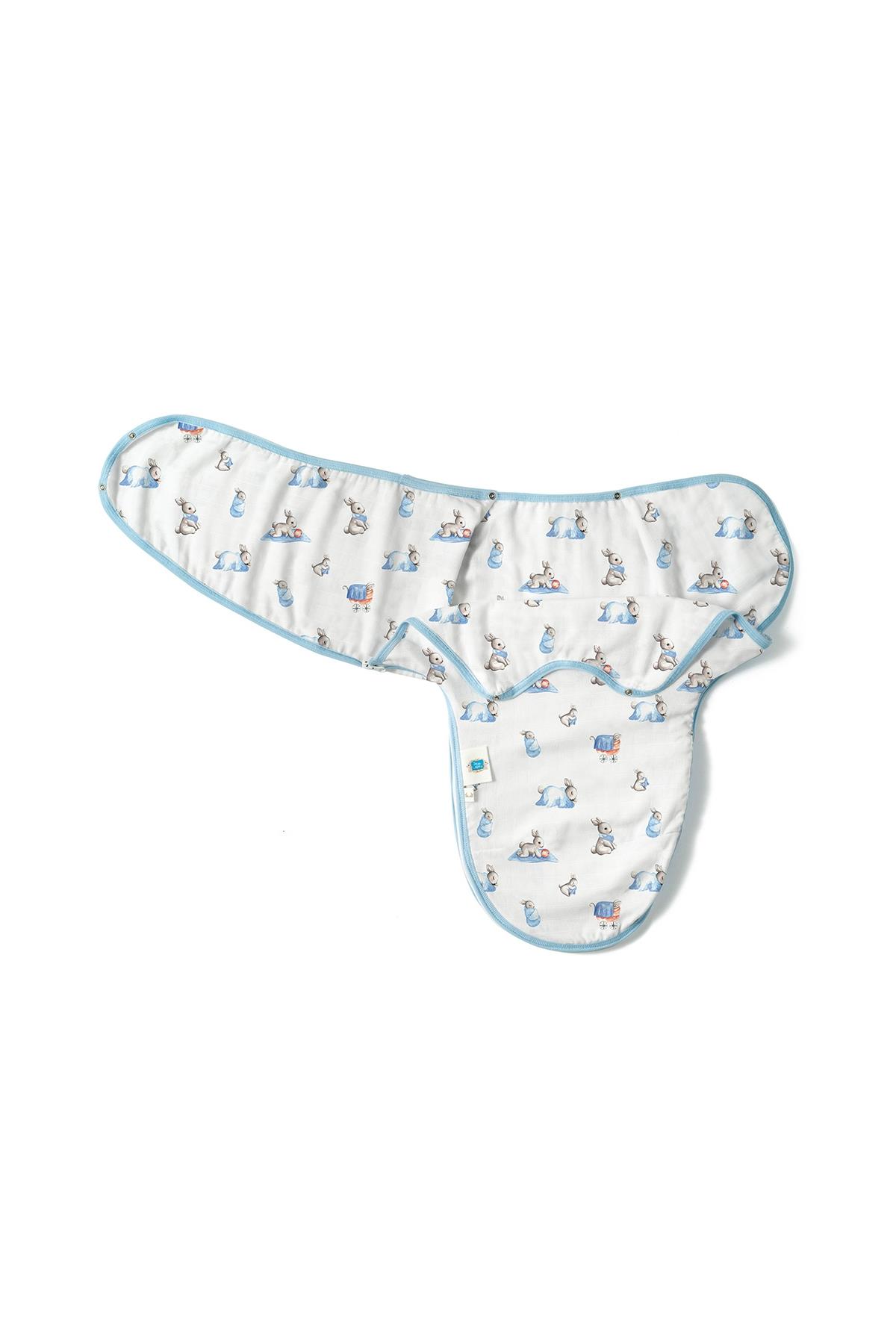 Deux Lapins /  Bébé Lapin Müslin Bebek Hazır Kundak std