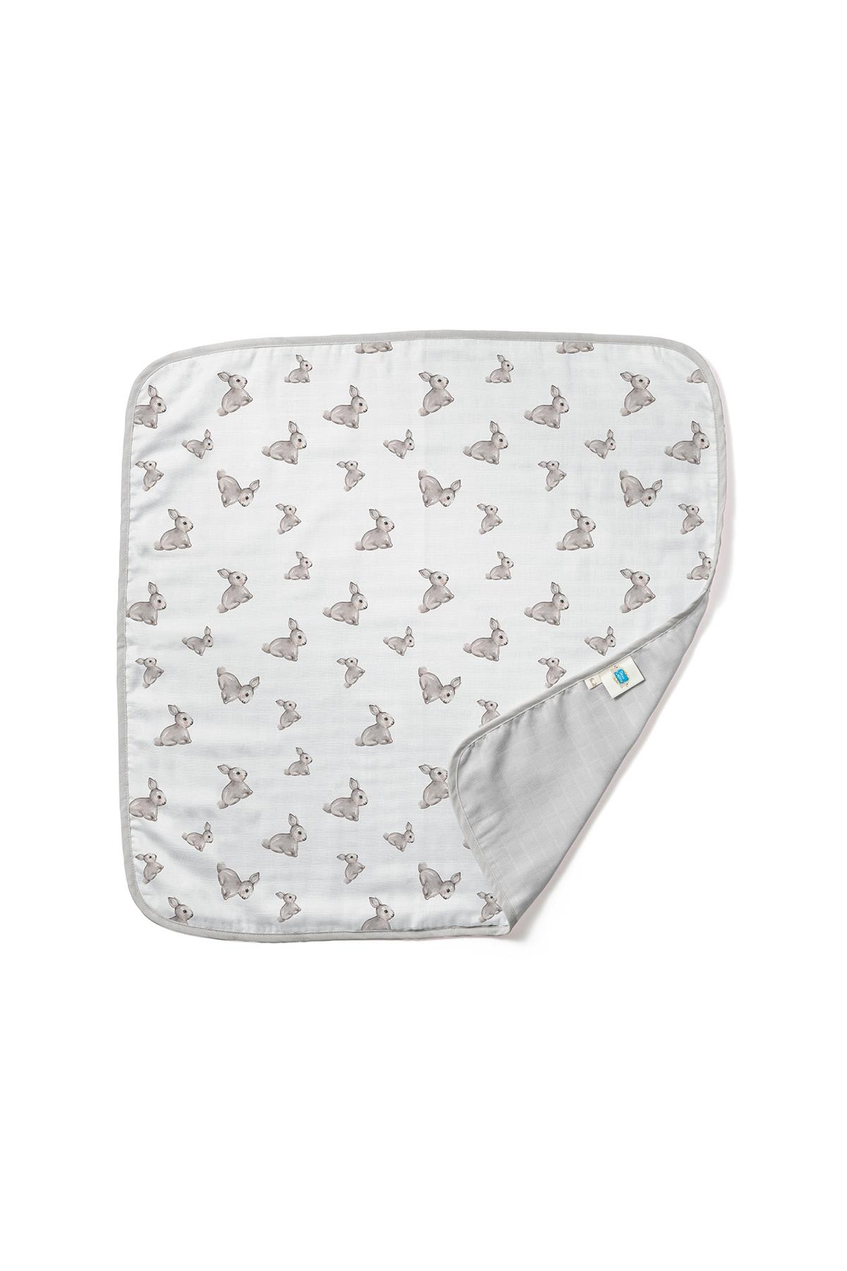 Deux Lapins / Iconique Lapin Çift Kat Müslin Battaniye std