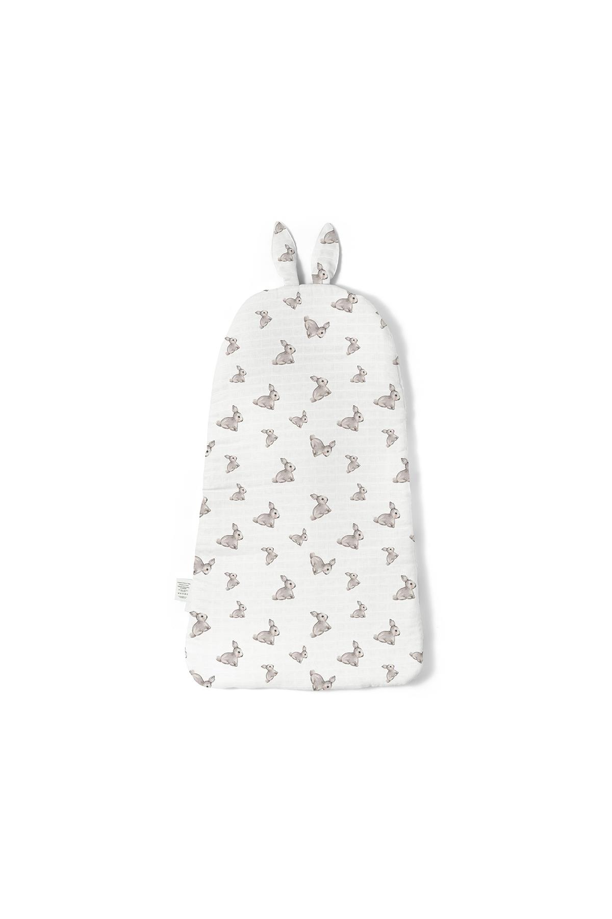 Deux Lapins / Iconique Lapin Müslin Kundak Battaniye std