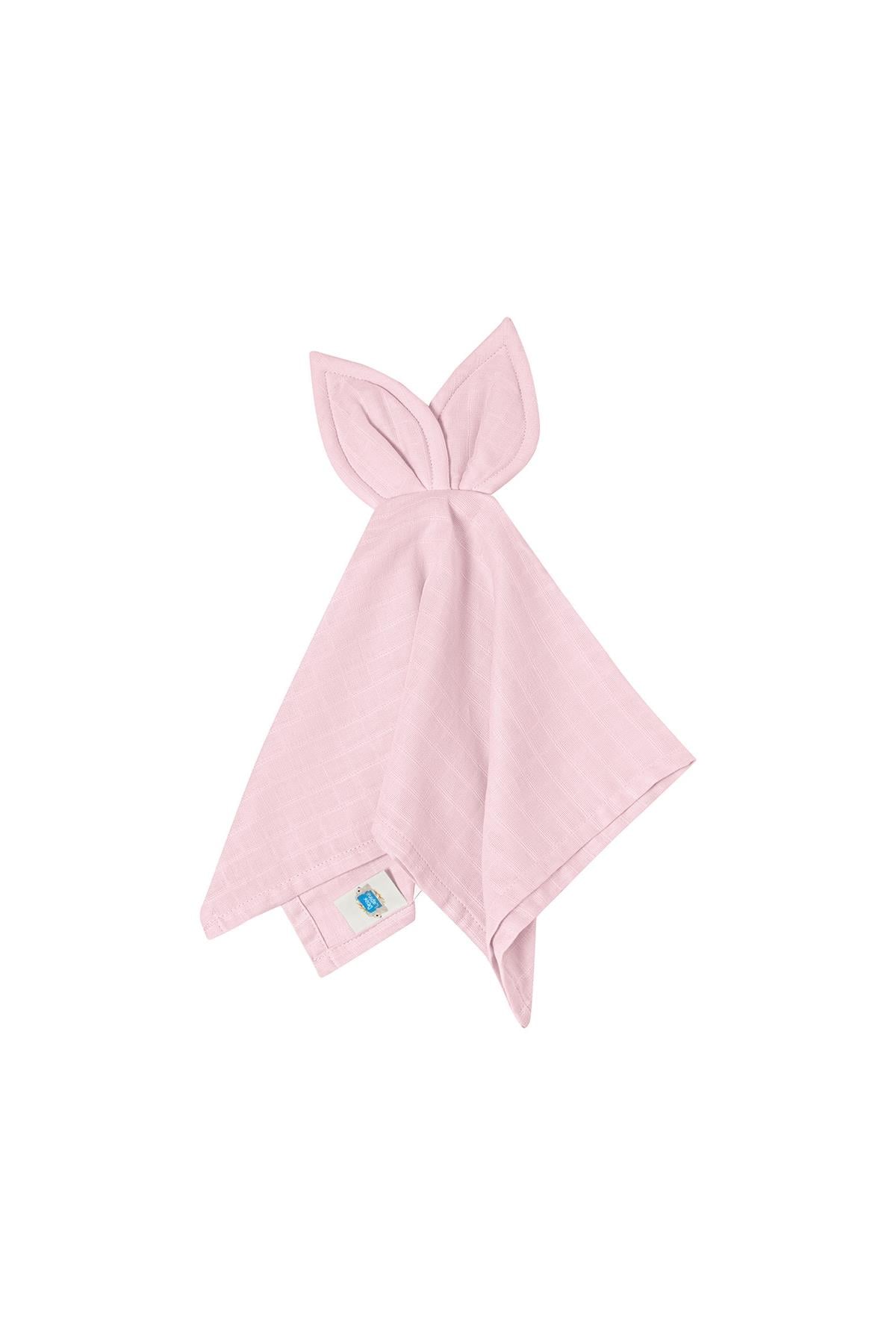 Deux Lapins / Innocent Pink Tavşan Kulaklı Müslin Uyku Arkadaşı std
