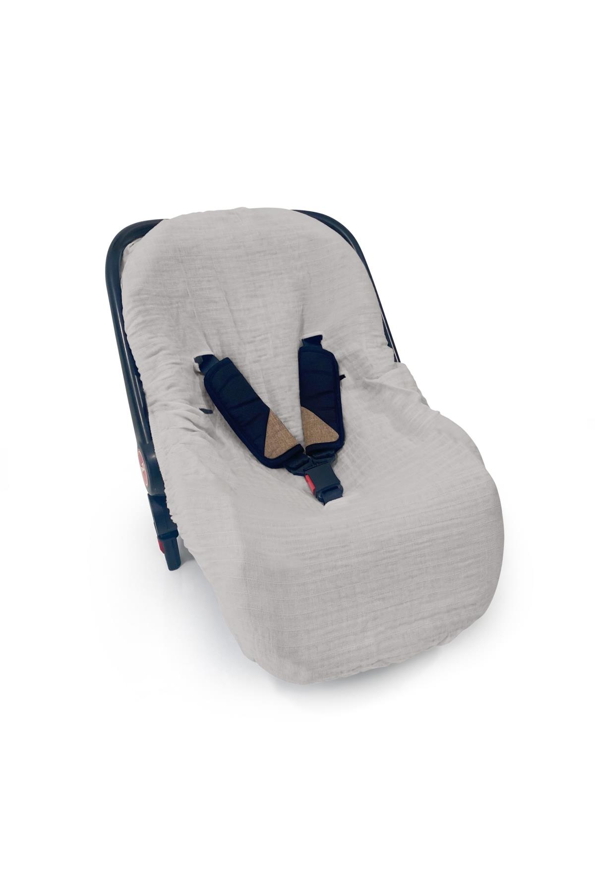 Deux Lapins / Müslin Ana Kucağı Kılıfı – Cotton Grey std