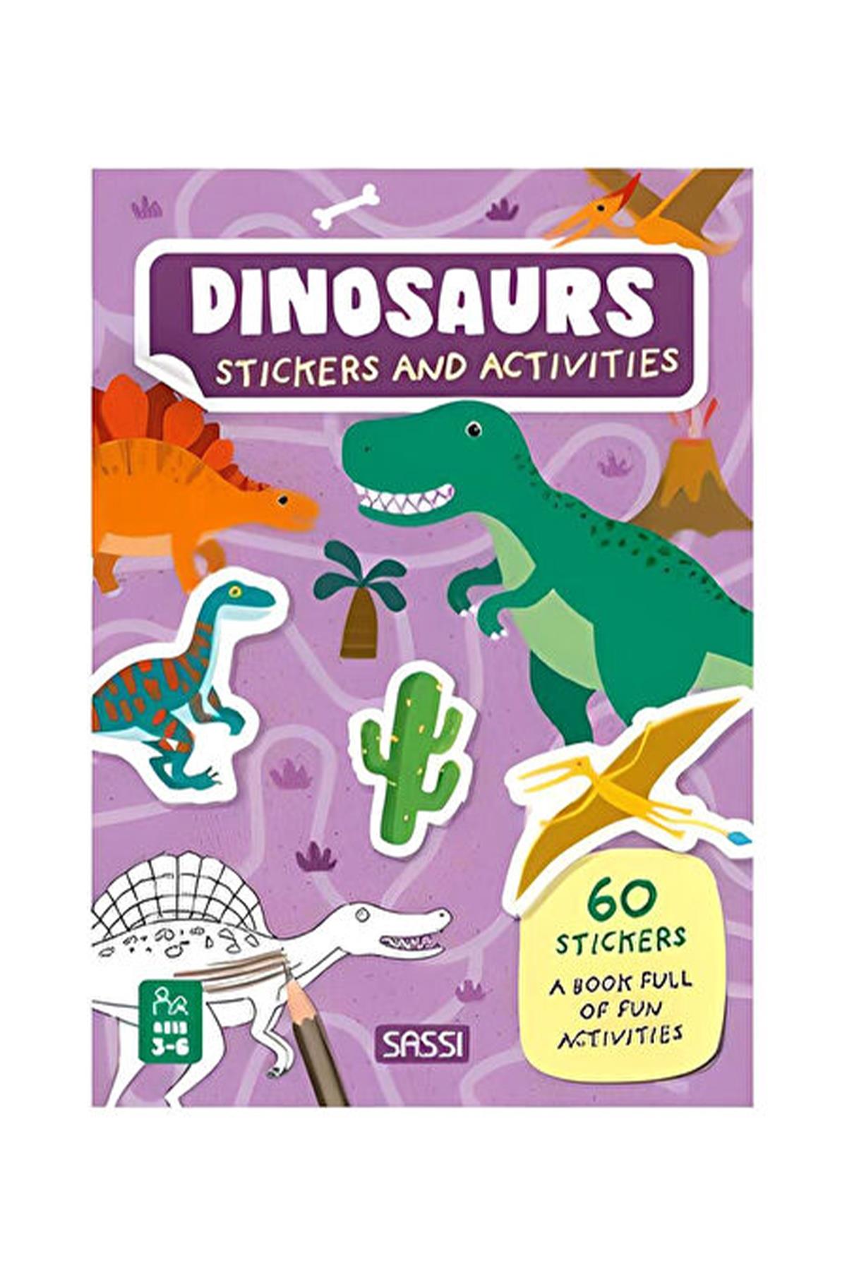 Dinosaurs - Sticker and Activities Çok Renkli