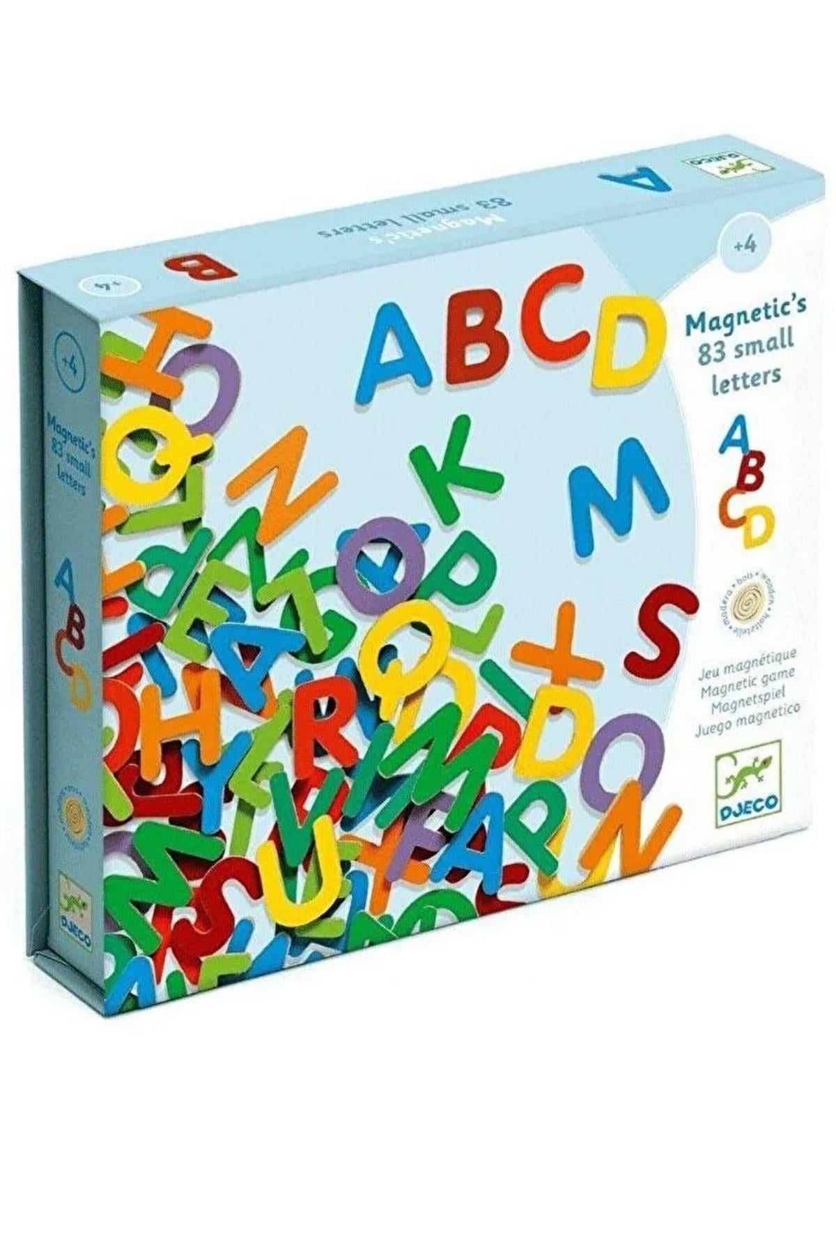 Djeco Mıknatıslı Oyunlar - 83 Small Magnetic Letters Çok Renkli