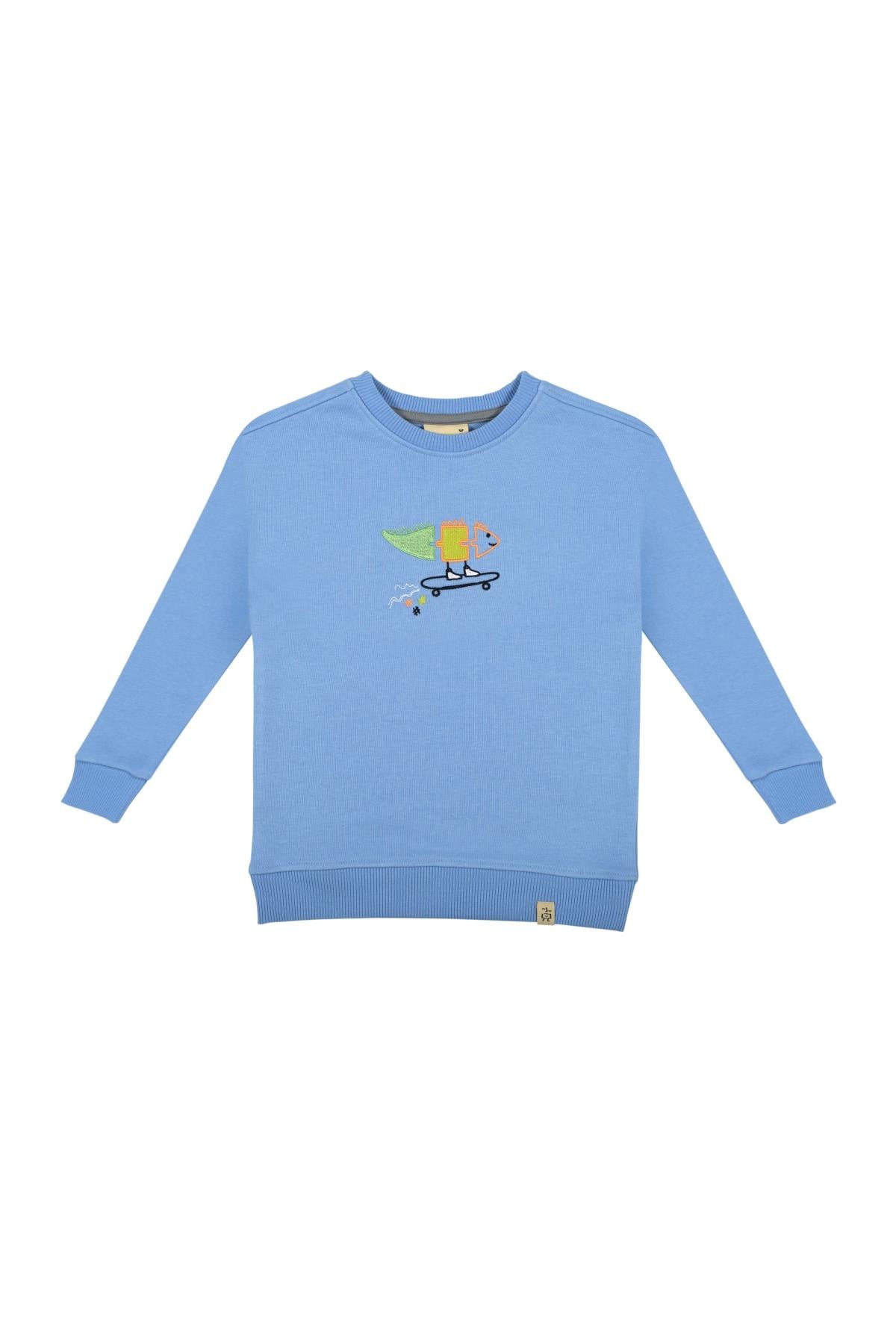 DRIVE ME BABY SWEATSHIRT Mavi