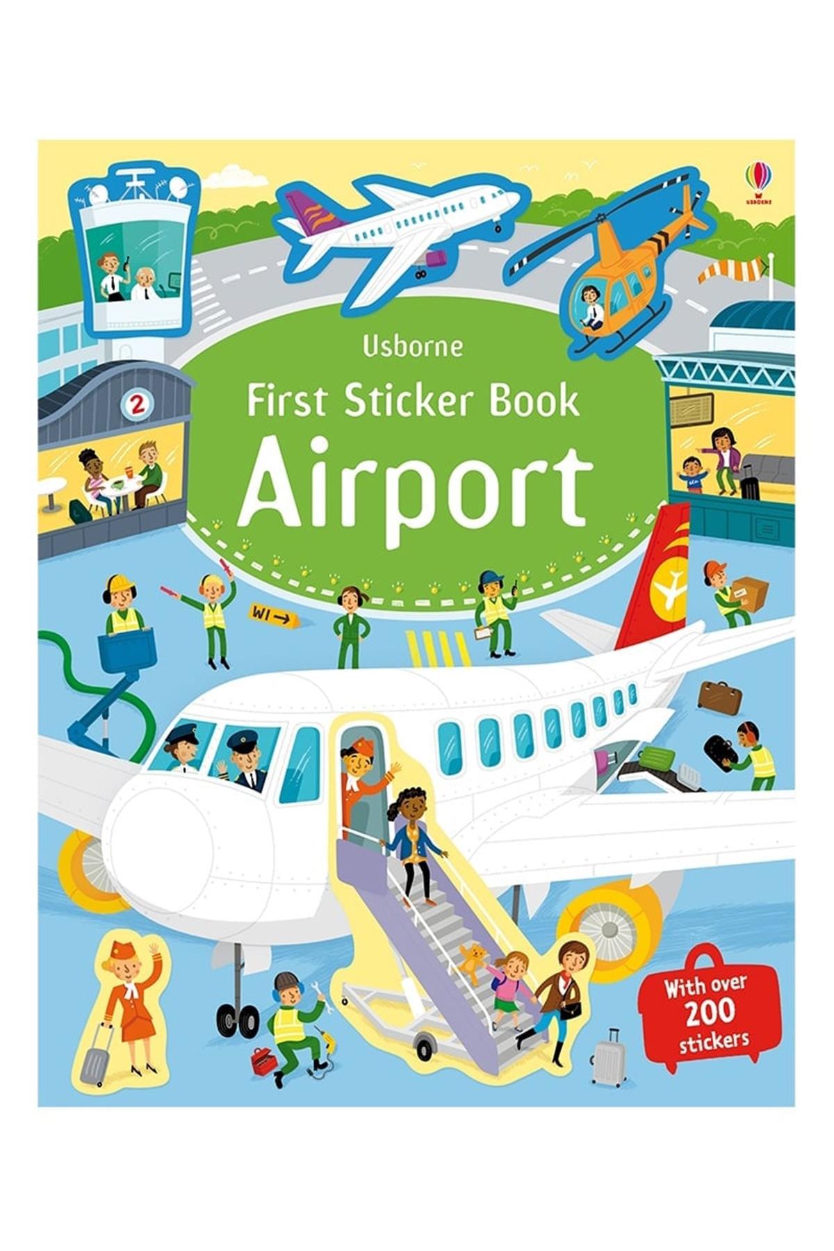 First Sticker Book Airport Çok Renkli